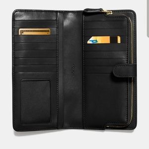 Coach Bags - Black Leather Coach Skinny Wallet Coach Bags - Black Leather Coach Skinny Wallet
